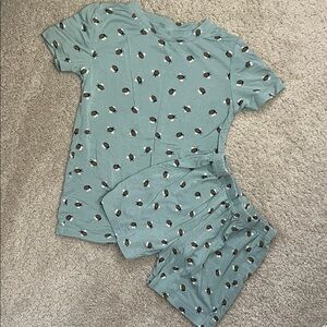 Brave Little Ones Bee Print Short Sleeve PJ Set Size 3T